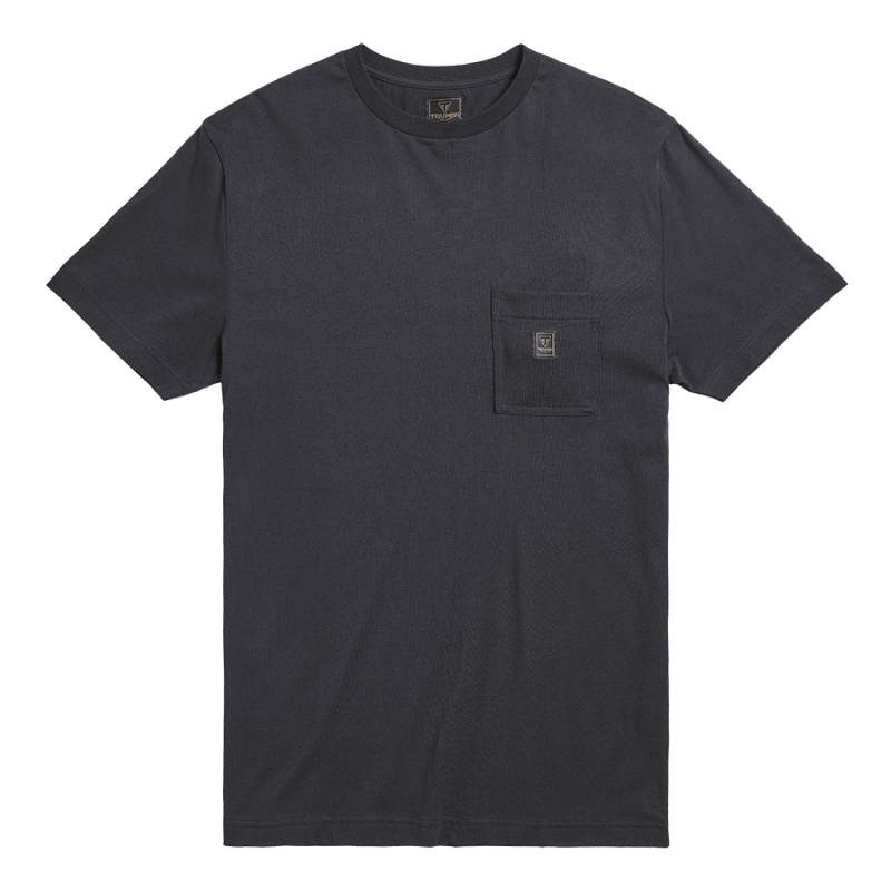 Ditchling Back Logo Pocket T-shirt in Black |Casual Clothing
